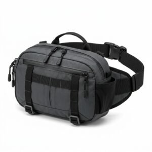 Compact Hiking Waist Pack with Multiple Compartments